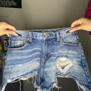 Denim Jean Shorts Ripped